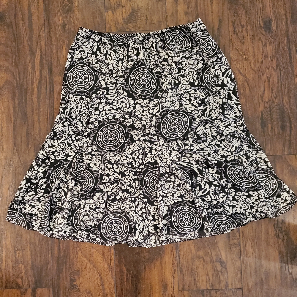Kim Rogers Signature Floral Midi Skirt Size L
